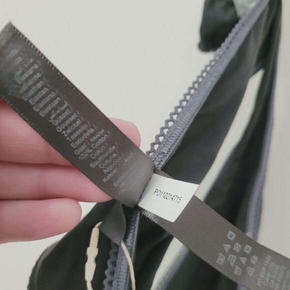 New Skims Fits Everybody Picot Thong in Dark Grey Size XL NWT - Picture 5 of 12